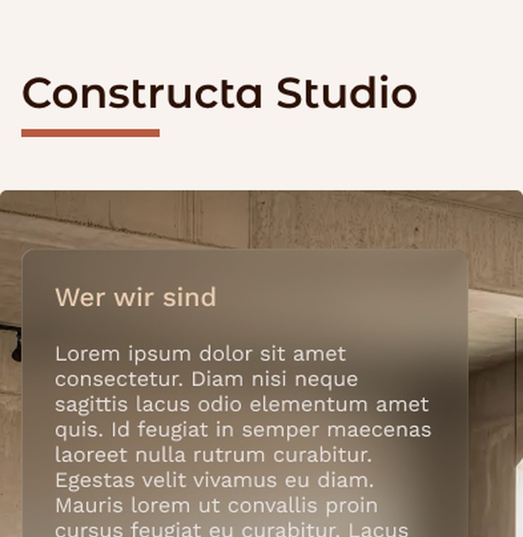 Vorlage: Bau-Studio Layout